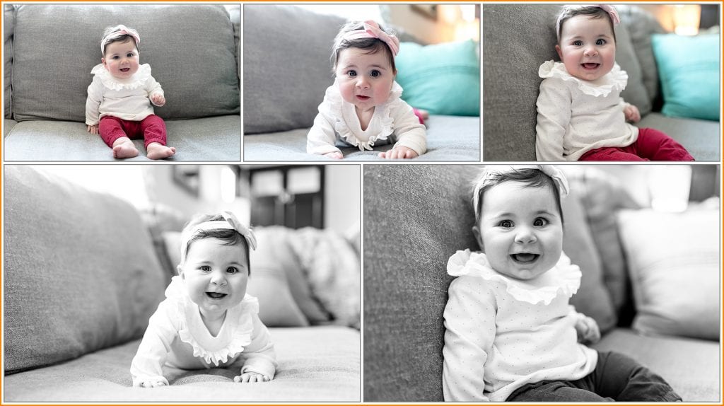 Six Month Baby Photography in home session by Walker Studios LLC in Connecticut