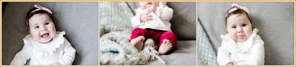 Six Month Baby Photography in home session by Walker Studios LLC in Connecticut