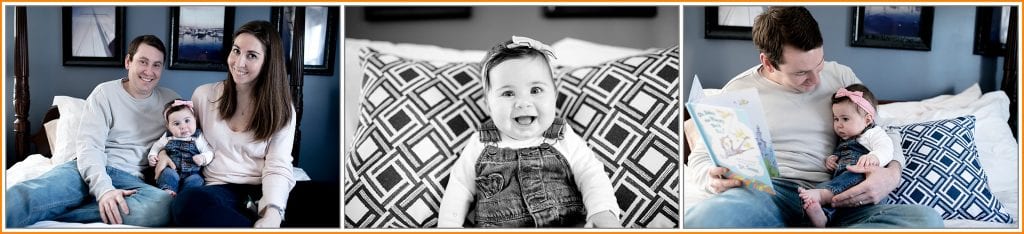 Six Month Baby and family Photography in home session by Walker Studios LLC in Connecticut