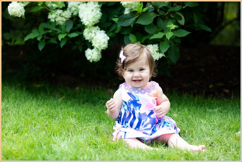 One year old session from Grow With Me Package at Wickham Park in Manchester, CT by Walker Studios LLC of Hamden, Connecticut