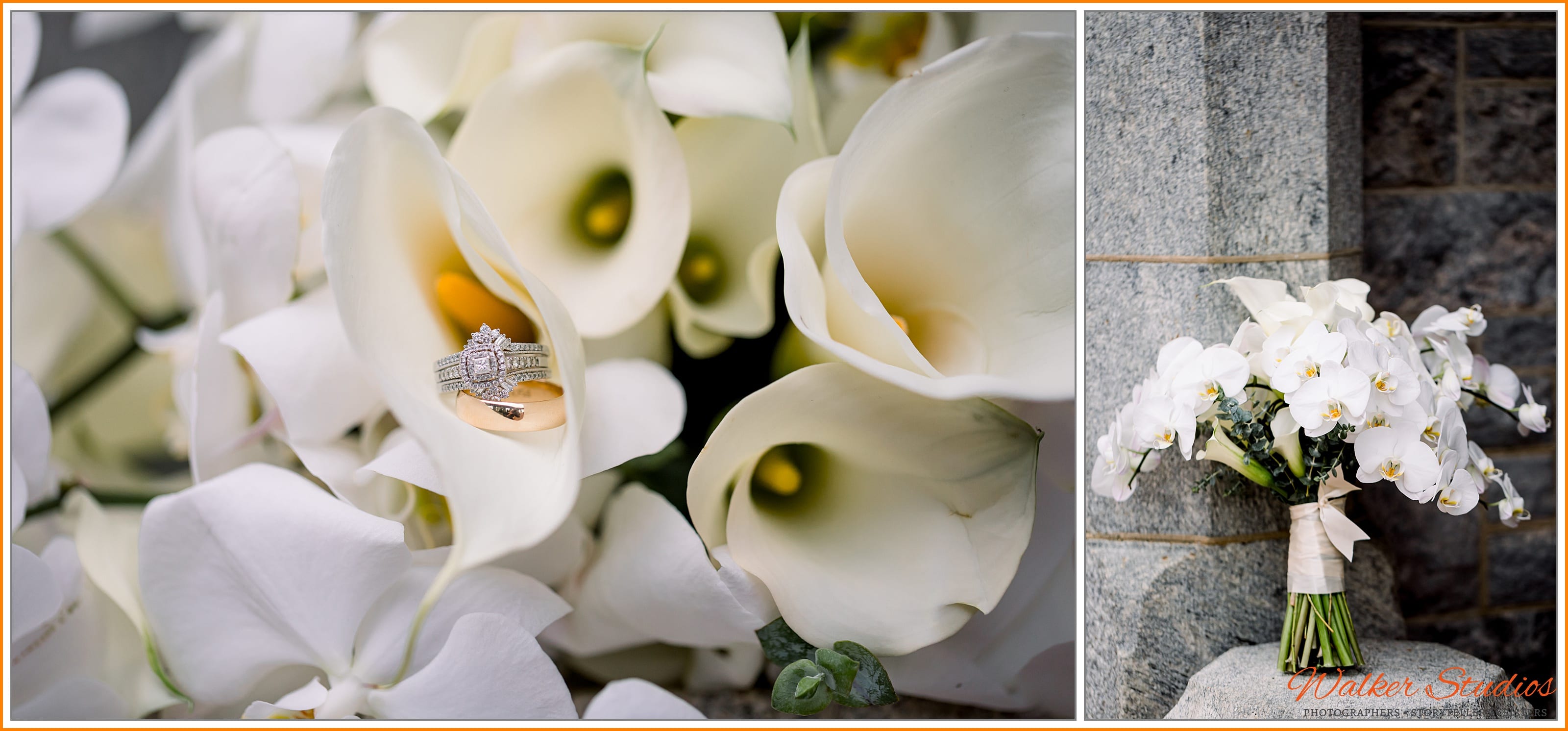 Rings and Flowers at Branford House Wedding
